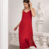 Washable Silk Dress- Silk Slip Dress - Maxi Length - Red - Ettee - Maxi length