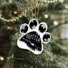 Dog Paw Custom-Shaped Ornament, Custom Name Gift For Dog Lovers - Ettee - chihuahua ornament