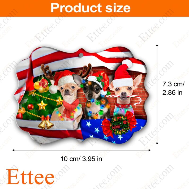 Chihuahua US Benelux Ornament, Christmas Gift For Dog Lovers - Ettee - benelux ornament