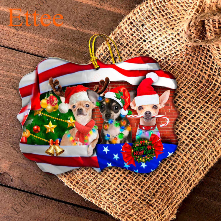 Chihuahua US Benelux Ornament, Christmas Gift For Dog Lovers - Ettee - benelux ornament