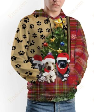 Pitbull 3D Unisex Hoodie, Christmas Gift For Dog Lovers - Ettee - 3D Sweater