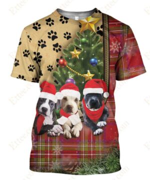 Pitbull 3D Unisex Hoodie, Christmas Gift For Dog Lovers - Ettee - 3D Sweater