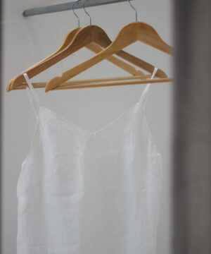 Washable Silk Short Dress- Silk Slip Dress – White - Ettee - silk slip dress