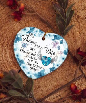 Love In Heaven Ceramic Ornament, Christmas Memorial Gift - Ettee - Ceramic ornament