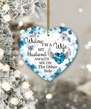 Love In Heaven Ceramic Ornament, Christmas Memorial Gift - Ettee - Ceramic ornament