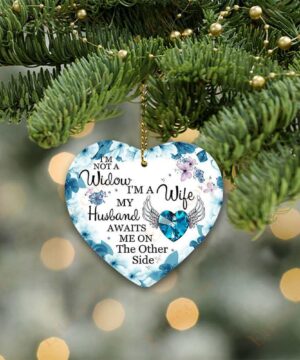 Love In Heaven Ceramic Ornament, Christmas Memorial Gift - Ettee - Ceramic ornament