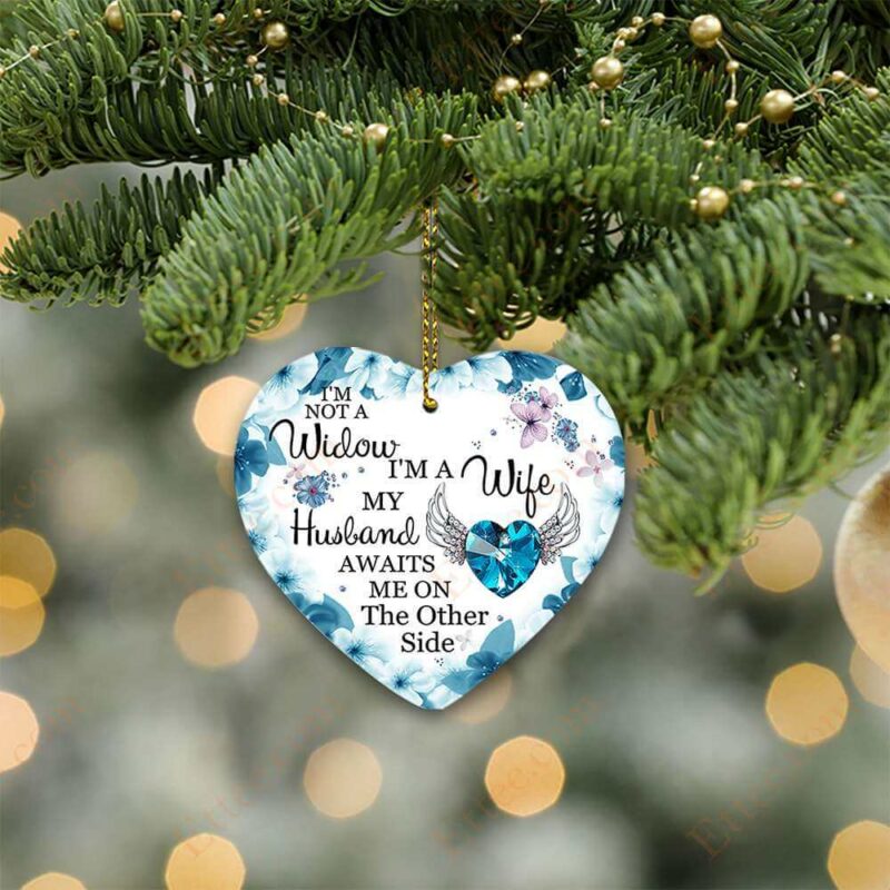 Love In Heaven Ceramic Ornament, Christmas Memorial Gift - Ettee - Ceramic ornament