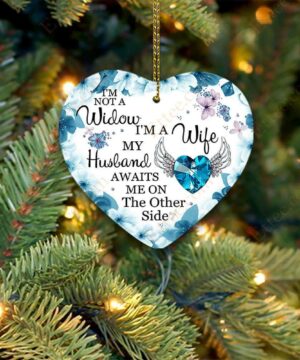 Love In Heaven Ceramic Ornament, Christmas Memorial Gift - Ettee - Ceramic ornament