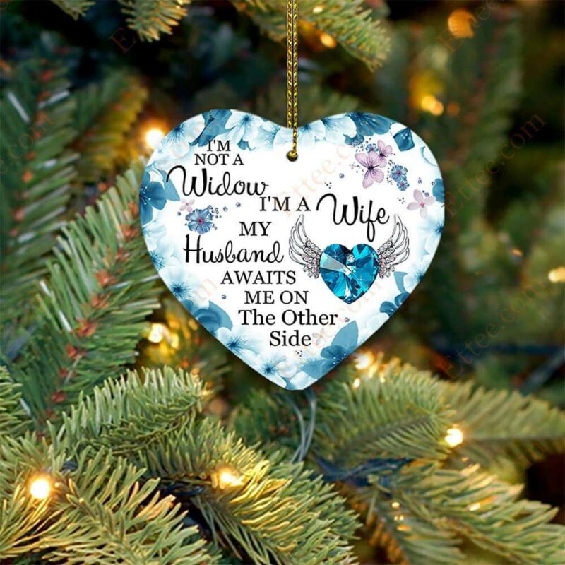 Love In Heaven Ceramic Ornament, Christmas Memorial Gift - Ettee - Ceramic ornament