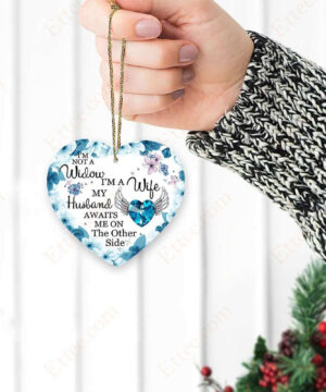 Love In Heaven Ceramic Ornament, Christmas Memorial Gift - Ettee - Ceramic ornament