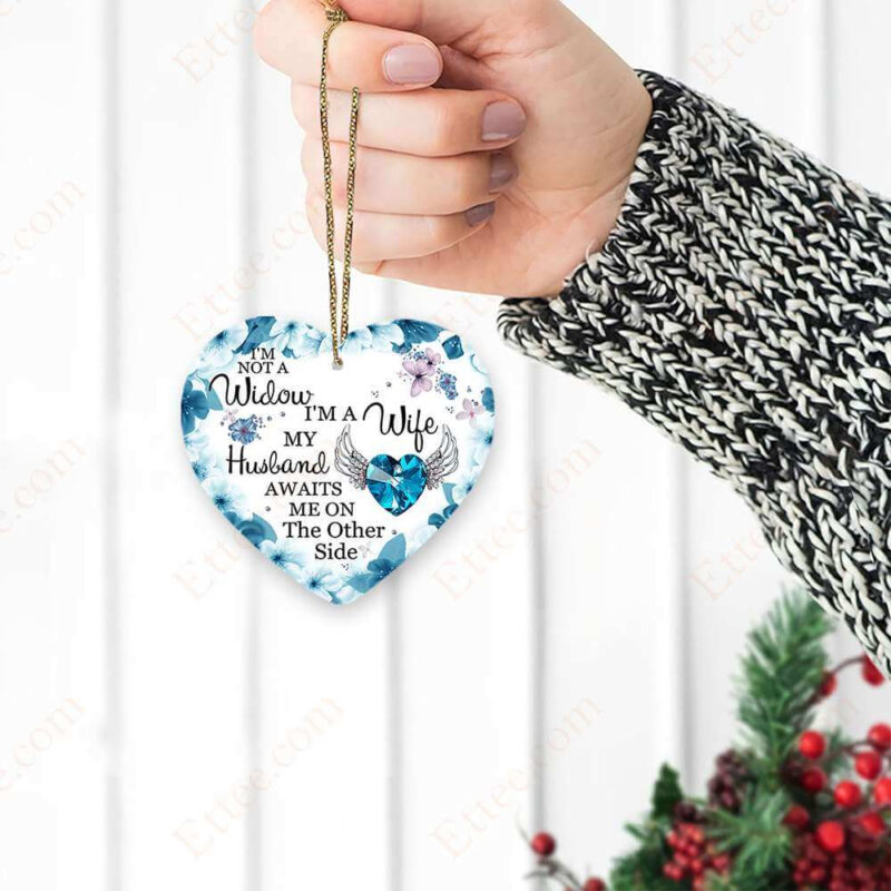 Love In Heaven Ceramic Ornament, Christmas Memorial Gift - Ettee - Ceramic ornament