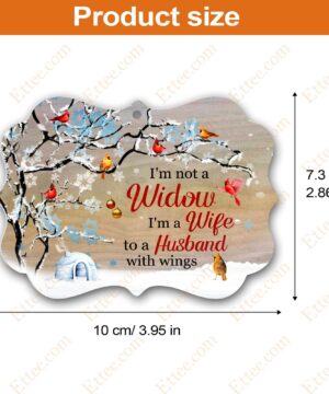 Memorial Benelux Ornament, I'm Not A Widow Christmas Gift - Ettee - aluminum