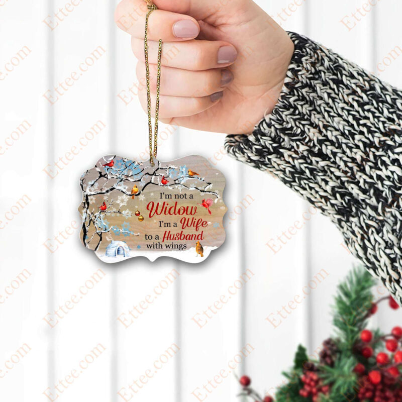 Memorial Benelux Ornament, I'm Not A Widow Christmas Gift - Ettee - aluminum