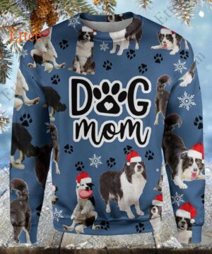 Border Collie 3D Unisex Hoodie, Dog Mom Christmas 2022 - Ettee - 3D