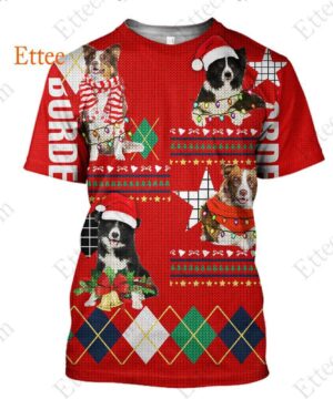 Border Collie 3D Unisex Hoodie Gift for Dog Lovers - Ettee - 3D