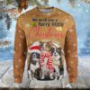 Border Collie 3D Unisex Hoodie, We Wish You A Furry Little Christmas - Ettee - 3D