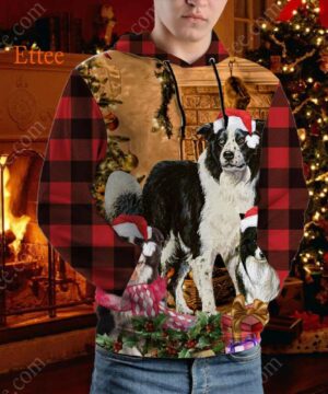 Border Collie Vintage 3D Unisex Hoodie, Dog Gift 2022 - Ettee - 2022