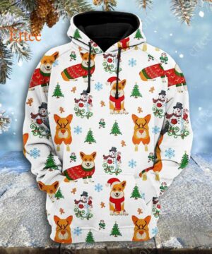 Corgi Dog 3D Unisex Hoodie Christmas 2022 - Ettee - 3D