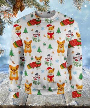 Corgi Dog 3D Unisex Hoodie Christmas 2022 - Ettee - 3D