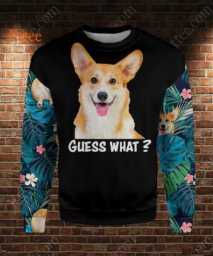 Corgi Dog 3D Unisex Hoodie, Guess What Corgi Butt Unique Gift 2022 - Ettee - 2022