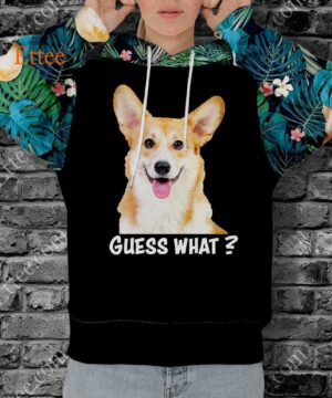 Corgi Dog 3D Unisex Hoodie, Guess What Corgi Butt Unique Gift 2022 - Ettee - 2022