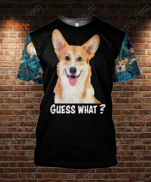 Corgi Dog 3D Unisex Hoodie, Guess What Corgi Butt Unique Gift 2022 - Ettee - 2022