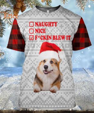 Corgi Dog F Blew It 3D Unisex Hoodie, Christmas Gift for Dog Lovers - Ettee - 3D