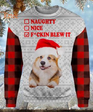 Corgi Dog F Blew It 3D Unisex Hoodie, Christmas Gift for Dog Lovers - Ettee - 3D