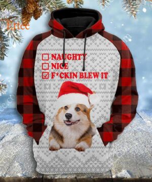 Corgi Dog F Blew It 3D Unisex Hoodie, Christmas Gift for Dog Lovers - Ettee - 3D