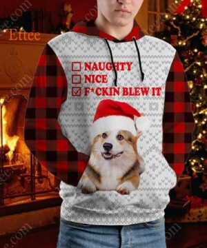 Corgi Dog F Blew It 3D Unisex Hoodie, Christmas Gift for Dog Lovers - Ettee - 3D