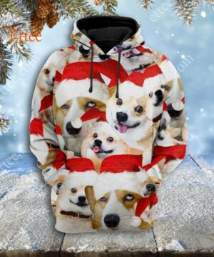 Corgi Meme 3D Unisex Hoodie, Funny Gift For Corgi Lovers - Ettee - 3D