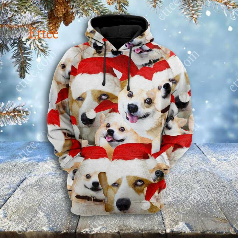 Corgi Meme 3D Unisex Hoodie, Funny Gift For Corgi Lovers - Ettee - 3D