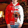 Dachshund Wiener Dog 3D Unisex Hoodie, On The Naughty List - Ettee - 3D