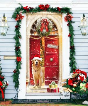 Golden Retriever Door Cover, Christmas 2022 Home Decoration - Ettee - christmas 2022