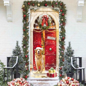 Golden Retriever Door Cover, Christmas 2022 Home Decoration - Ettee - christmas 2022