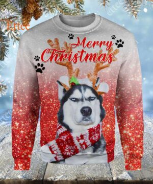 Grinch-like Siberian Husky 3D Unisex Hoodie, Unique Custom Dog Gift - Ettee - 3D