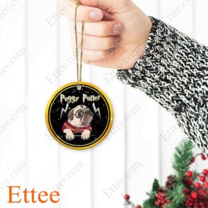 Puggy Potter Ceramic Ornament Christmas Gift 2022 - Ettee - 2022