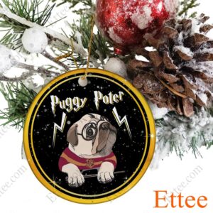 Puggy Potter Ceramic Ornament Christmas Gift 2022 - Ettee - 2022