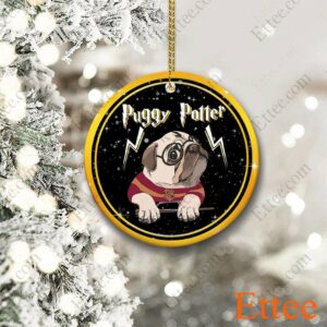 Puggy Potter Ceramic Ornament Christmas Gift 2022 - Ettee - 2022