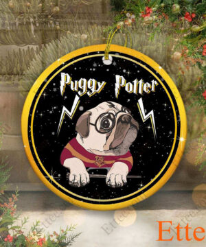 Puggy Potter Ceramic Ornament Christmas Gift 2022 - Ettee - 2022