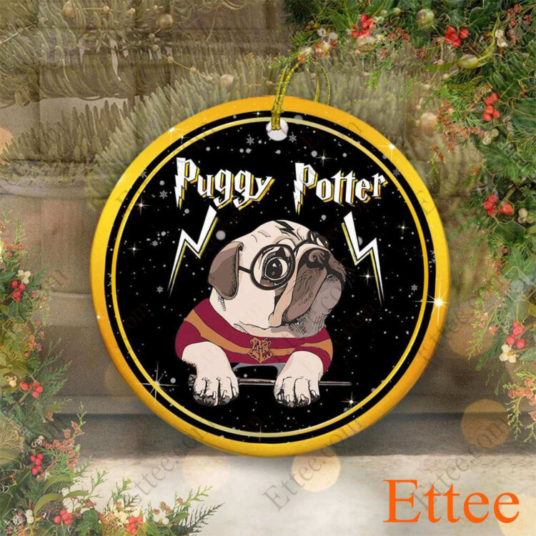 Puggy Potter Ceramic Ornament Christmas Gift 2022 - Ettee - 2022
