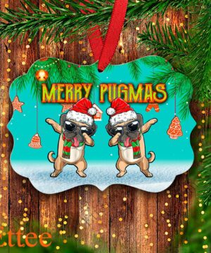 Funny Pug Dab Christmas Ornament - Benelux Inspired Design - Ettee - Benelux inspired design