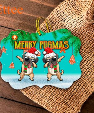 Funny Pug Dab Christmas Ornament - Benelux Inspired Design - Ettee - Benelux inspired design