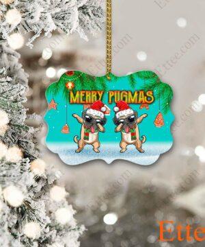 Funny Pug Dab Christmas Ornament - Benelux Inspired Design - Ettee - Benelux inspired design