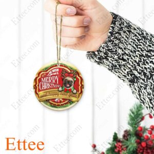 Pug Dog Ceramic Ornament, Christmas Gift 2022 - Ettee - 2022