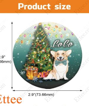 Corgi Dog Ceramic Ornament, Christmas Gift for Dog Lover - Ettee - Ceramic ornament