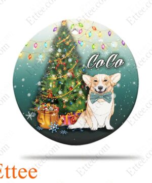 Corgi Dog Ceramic Ornament, Christmas Gift for Dog Lover - Ettee - Ceramic ornament