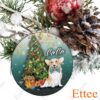 Corgi Dog Ceramic Ornament, Christmas Gift for Dog Lover - Ettee - Ceramic ornament