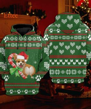 Corgi Butt 3D Unisex Hoodie, Perfect Corgi Gift 2022 - Ettee - 2022