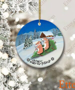 Corgi Funny Dog Ornament, Christmas Gift for Dog Lover - Ettee - christmas gift